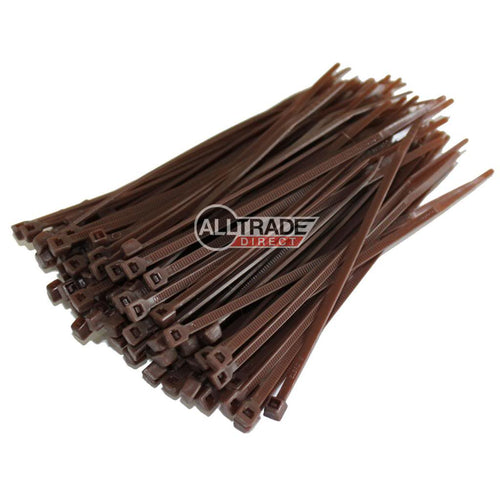 100mm brown cable ties