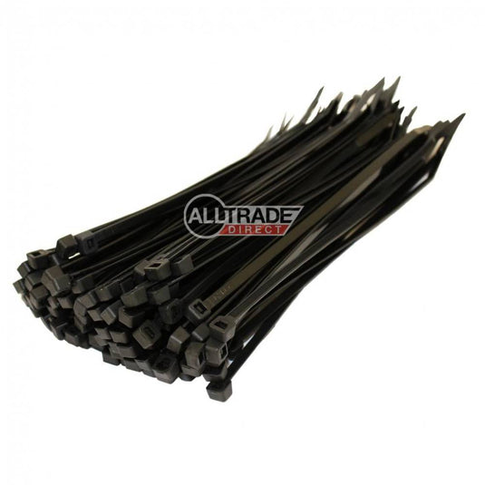 140mm black cable ties