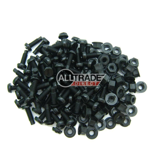 black number plate bolts