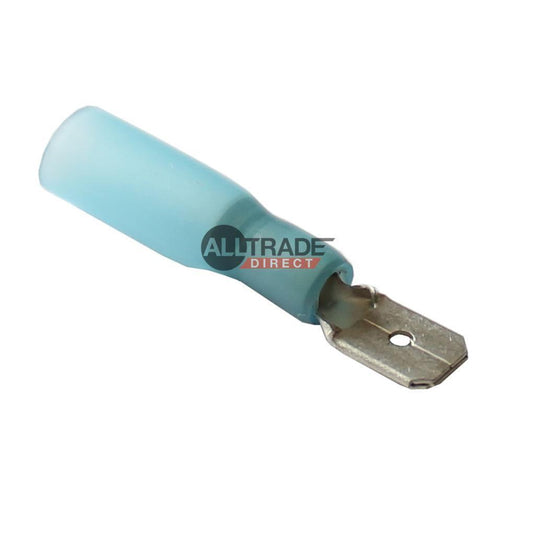 blue heatshrink male spade