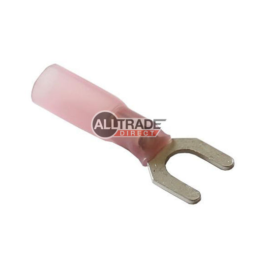 red heatshrink fork terminals