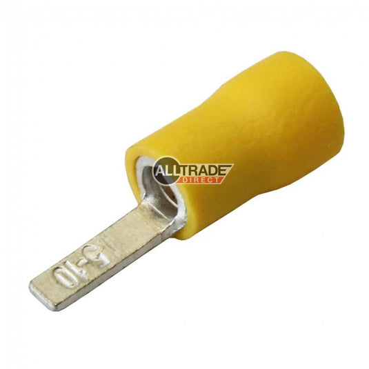 yellow flat blade terminal