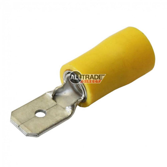 yellow male spade terminal