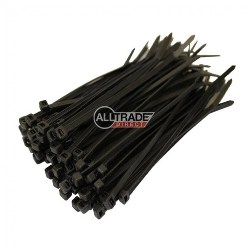 100mm black cable ties
