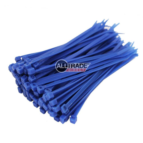 100mm blue cable ties