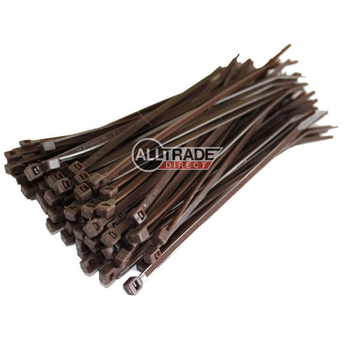 140mm brown cable ties