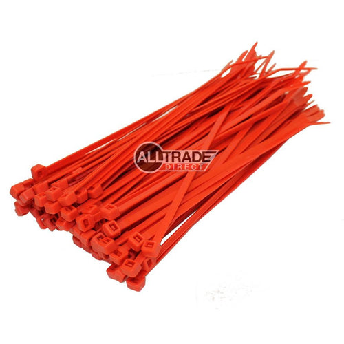 140mm red cable ties