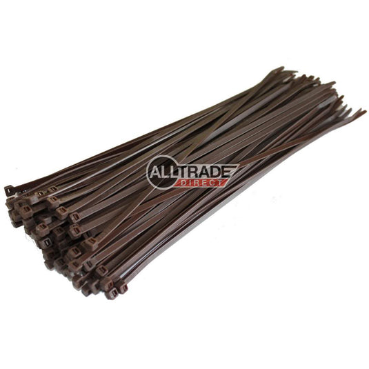 300mm brown cable ties