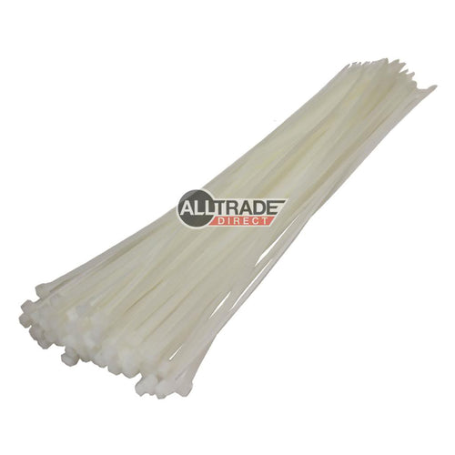 300mm white cable ties