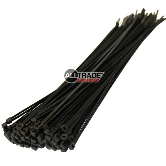 370mm black cable ties