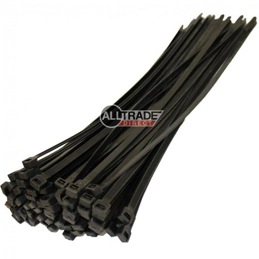 370mm x 7.6mm black cable ties